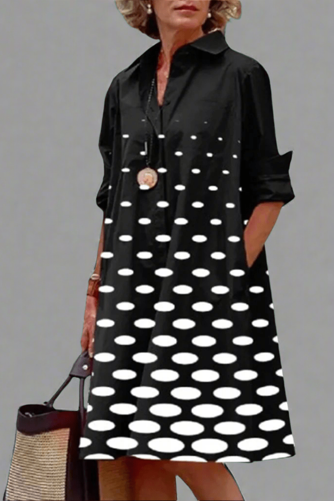 Yvonne - Luxe Midi-Kleid mit elegantem Design