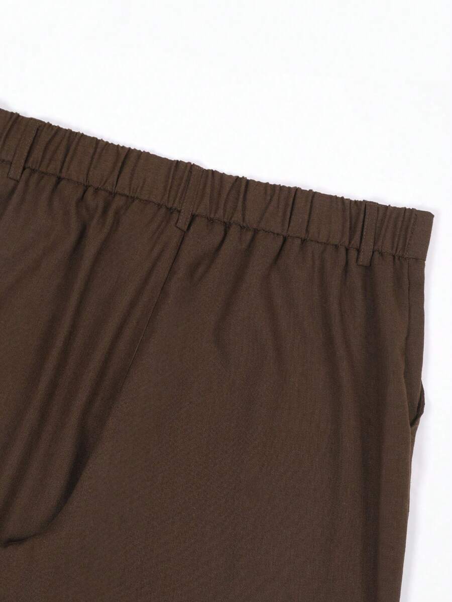 LEINENHOSE MIT TASCHEN