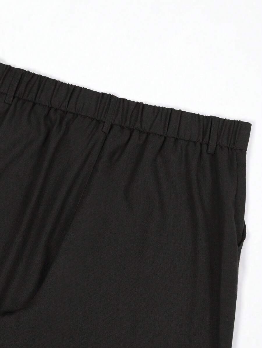 LEINENHOSE MIT TASCHEN