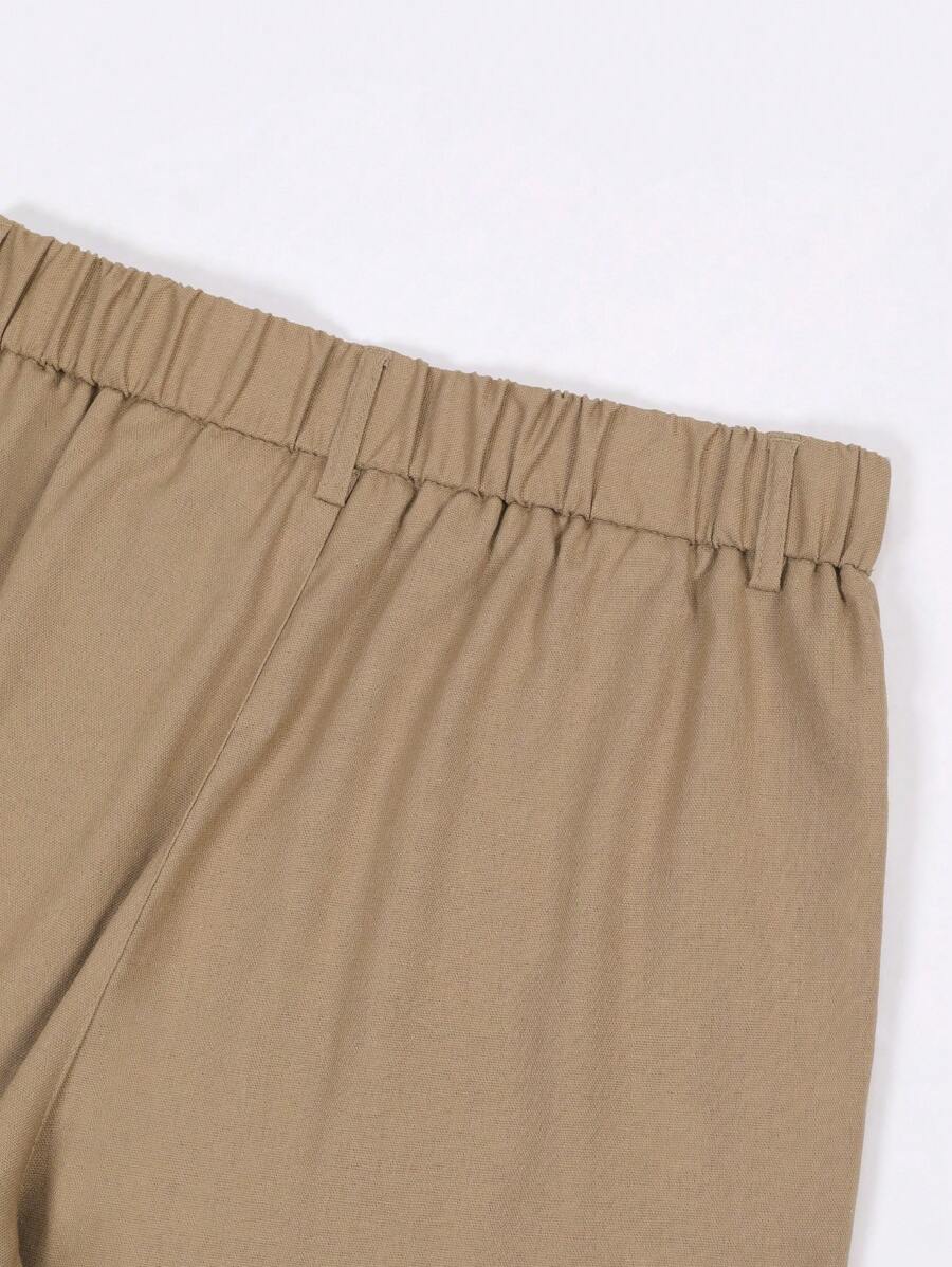 LEINENHOSE MIT TASCHEN