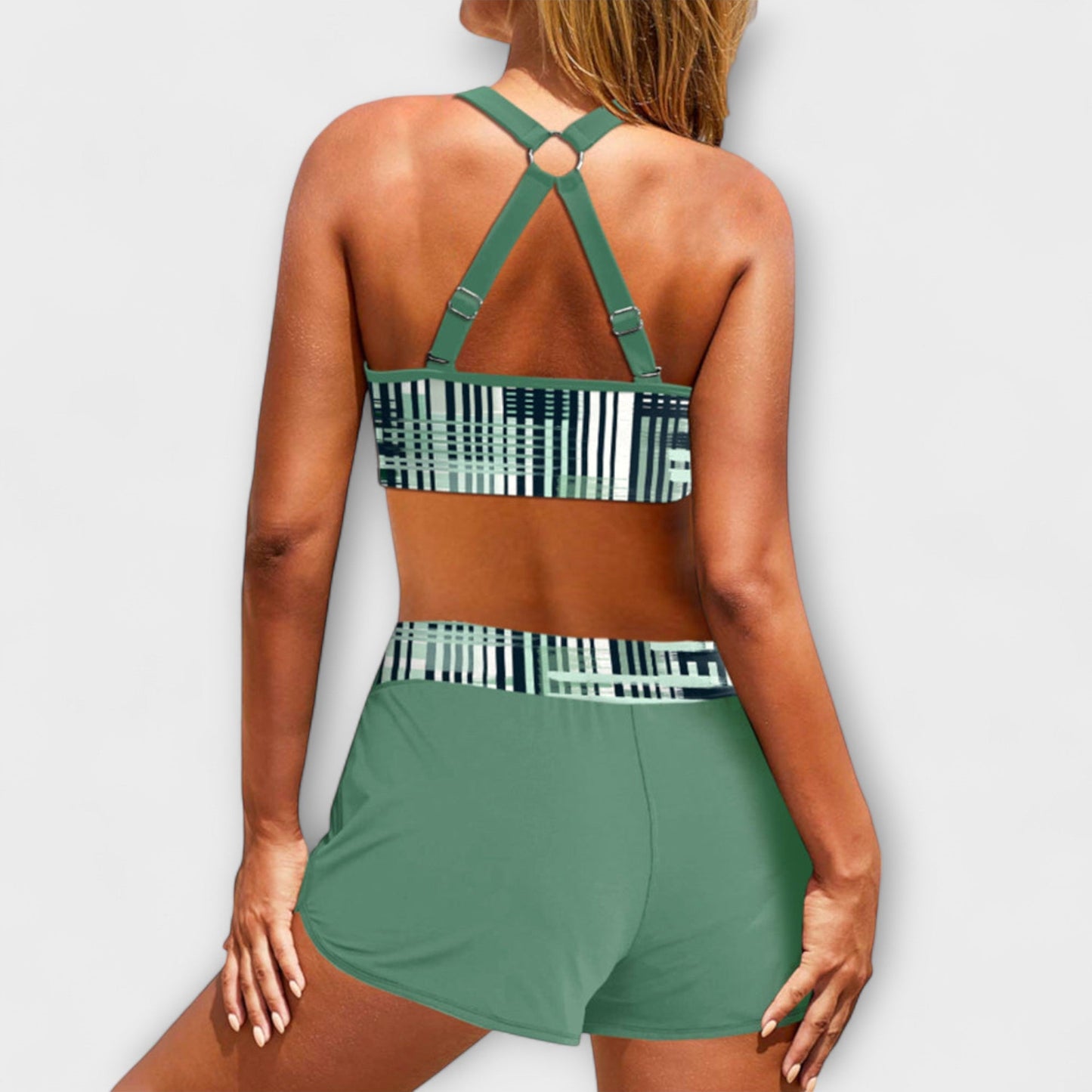 Jette - Hochgeschnittener Ripp-Bikini