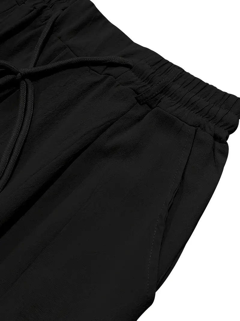 LOCKERE LEINENHOSE MIT KORDELZUG