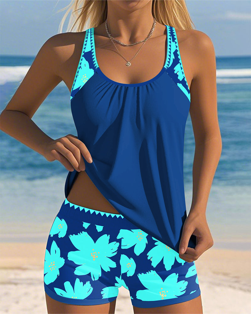 Inger - U-Ausschnitt ärmelloser Tankini