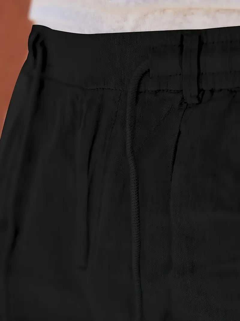 LOCKERE LEINENHOSE MIT KORDELZUG