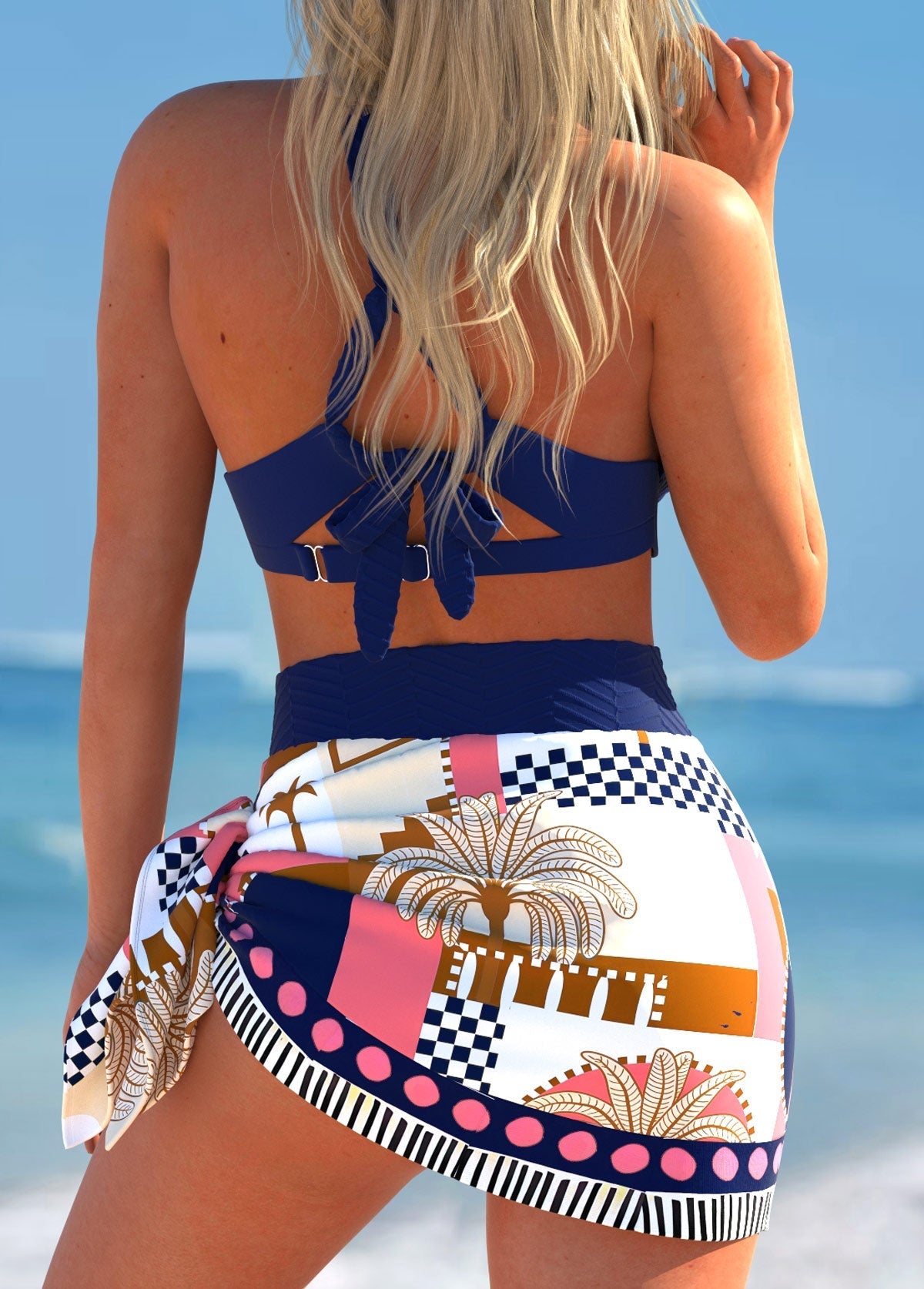 Mina | Altrosa Bikini mit Schleife | Letzter Tag 80 % Rabatt!