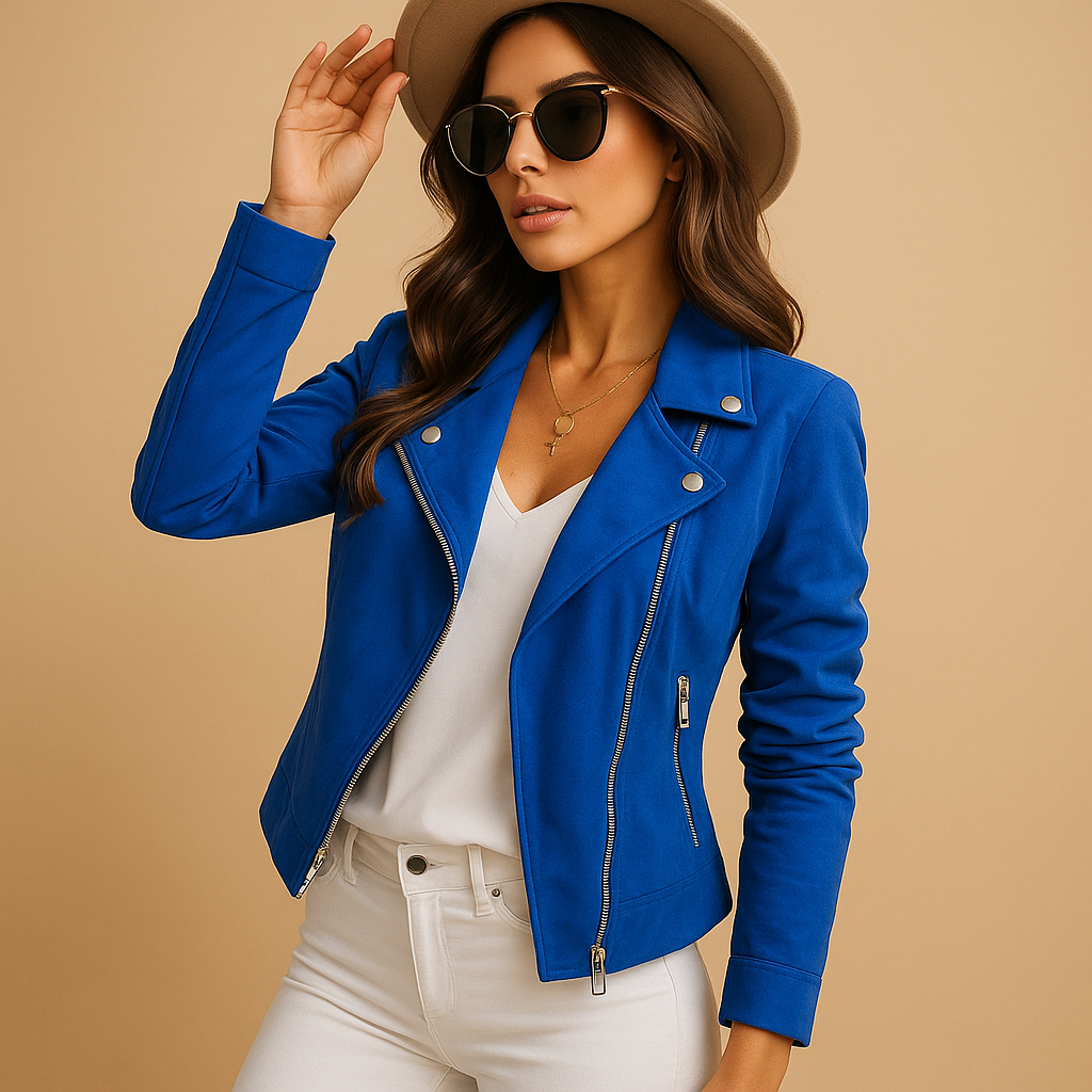 Rive™ | Lässiger Damenblazer mit Reißverschluss und langen Ärmeln