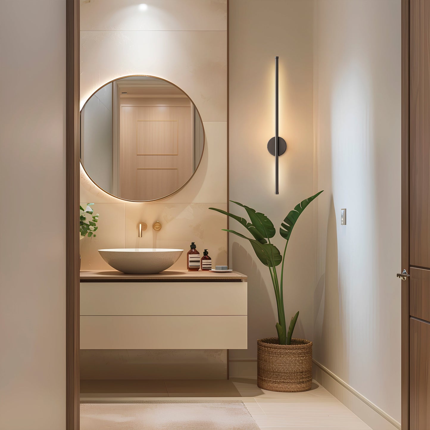 DRAHTLOSE MODERNE WANDLEUCHTEN (SET MIT 2)