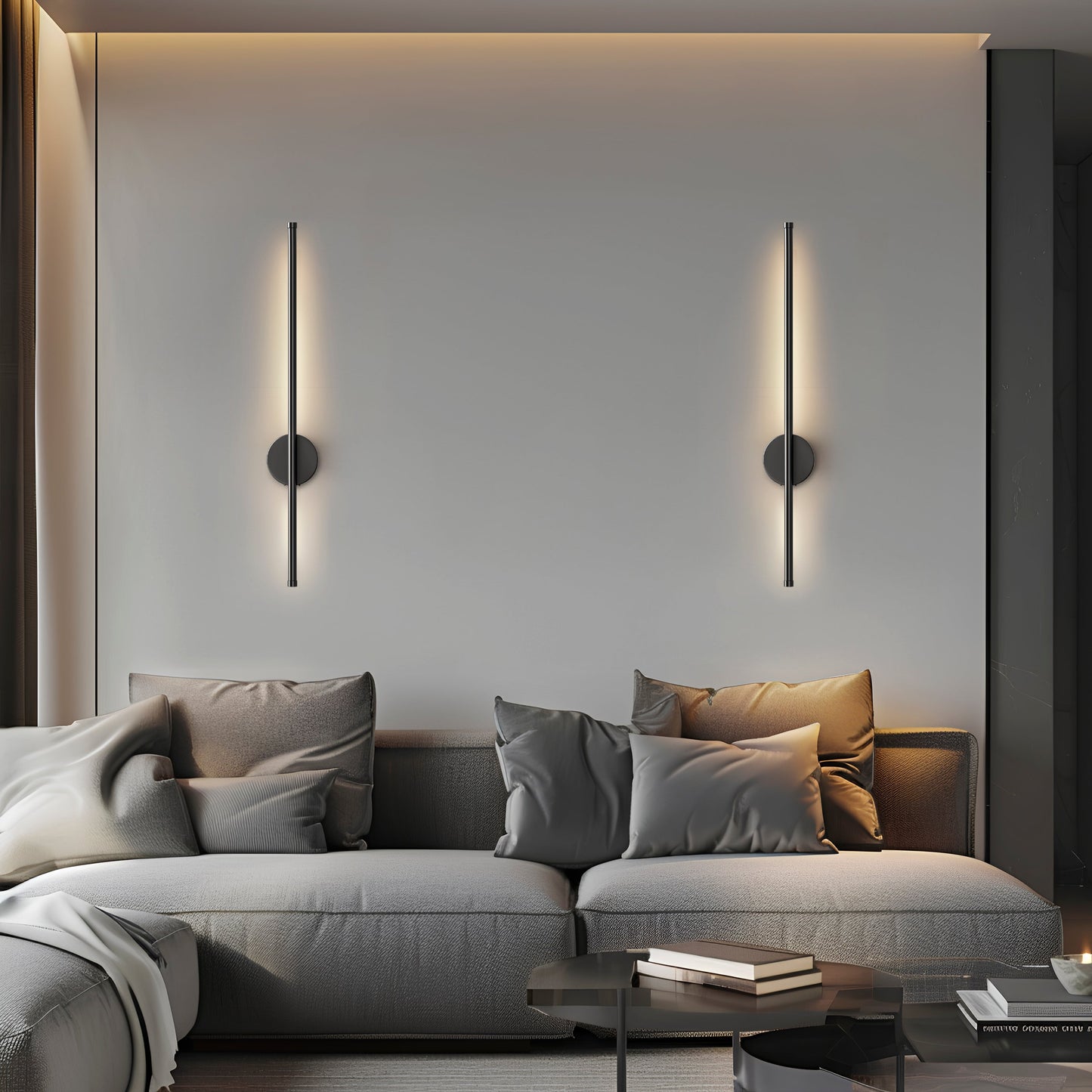 DRAHTLOSE MODERNE WANDLEUCHTEN (SET MIT 2)