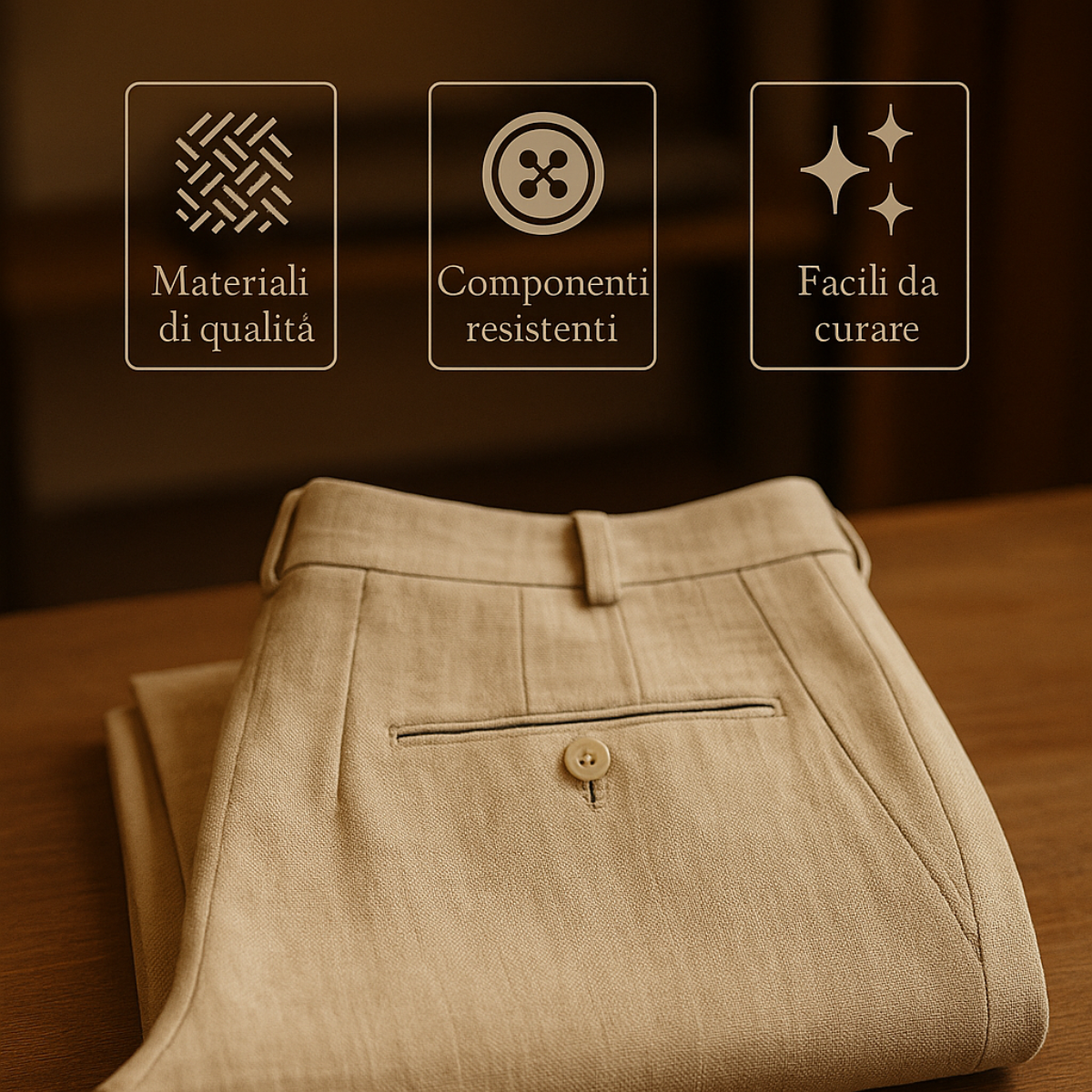 LOCKERE LEINENHOSE MIT KORDELZUG