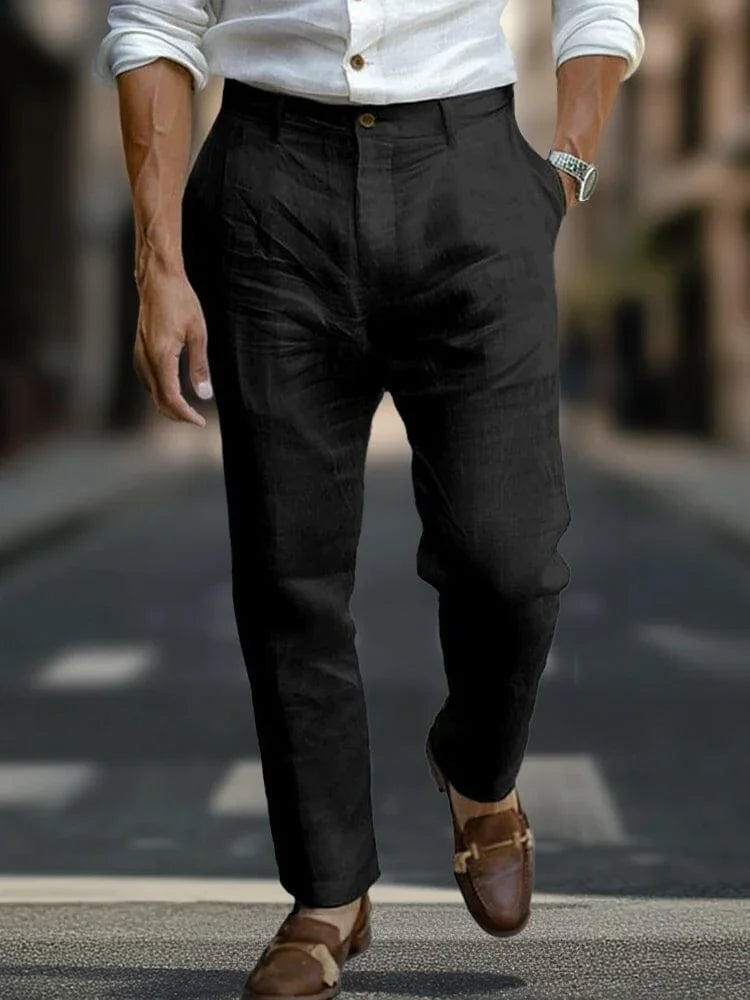 ITALIENISCHE CHIC LEINENHOSE