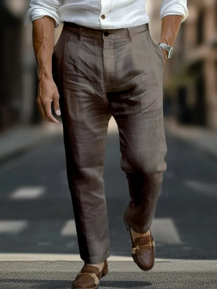 ITALIENISCHE CHIC LEINENHOSE
