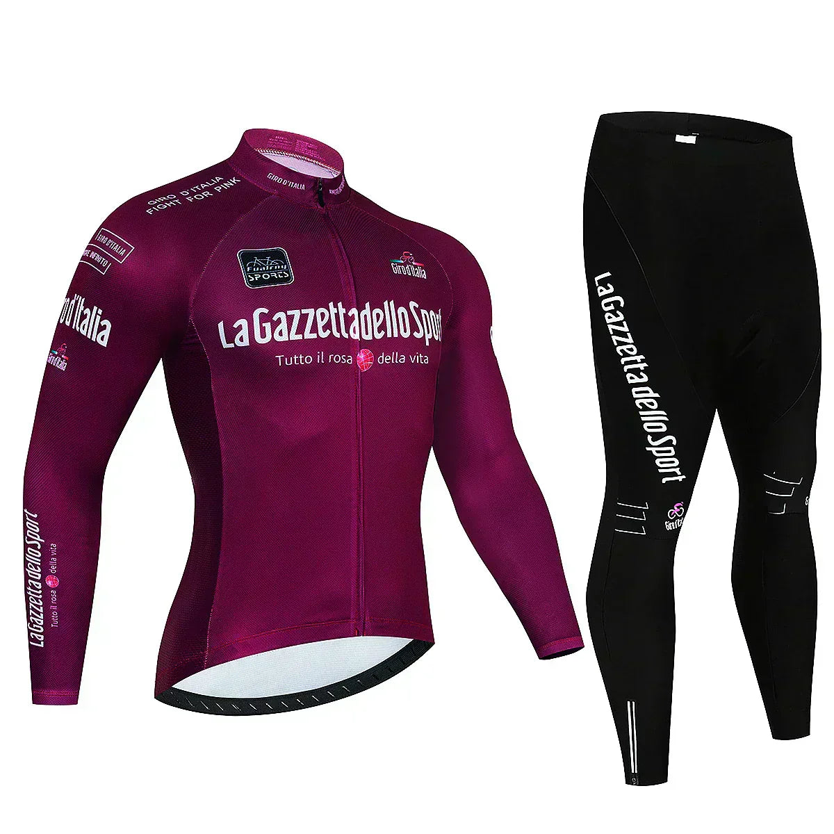 Giro d'Italia - Langärmliges Radtrikot Professionelles Set