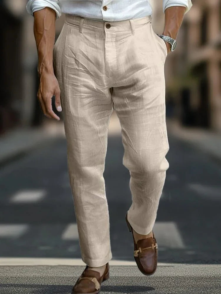 ITALIENISCHE CHIC LEINENHOSE
