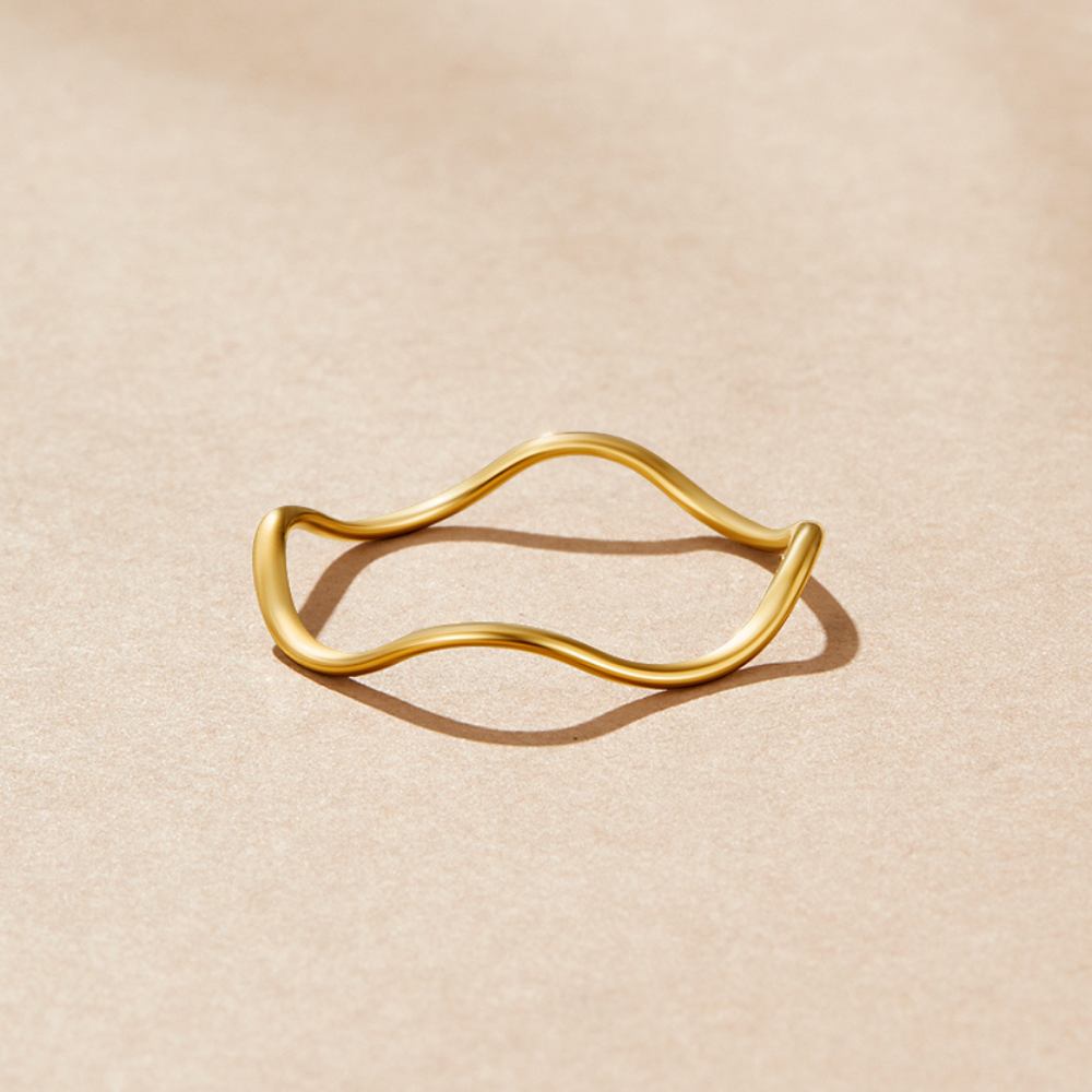 Bague empilable en or Tina