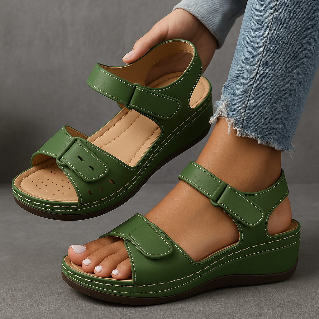 Veera™ Orthopädische Sandalen - Fußgewölbeunterstützung & ganztäglicher Komfort für Frauen