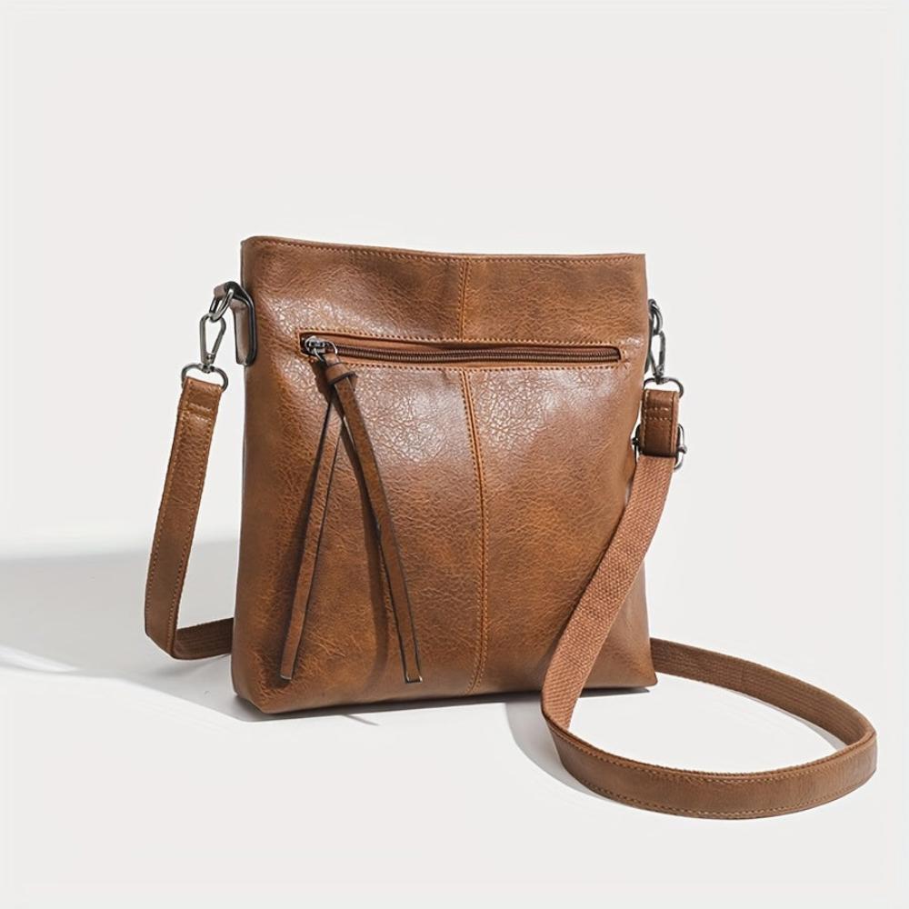 Lina | Vintage-Schultertasche Im Schachmuster