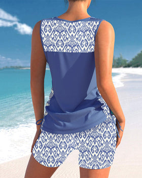 Sylvia - Tankini mit geometrischem Druck