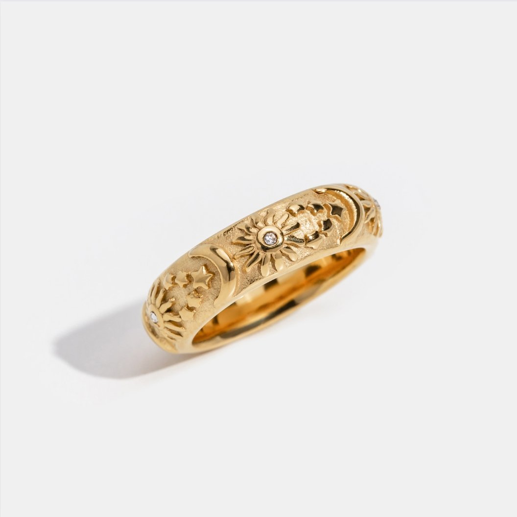 Bague en or céleste