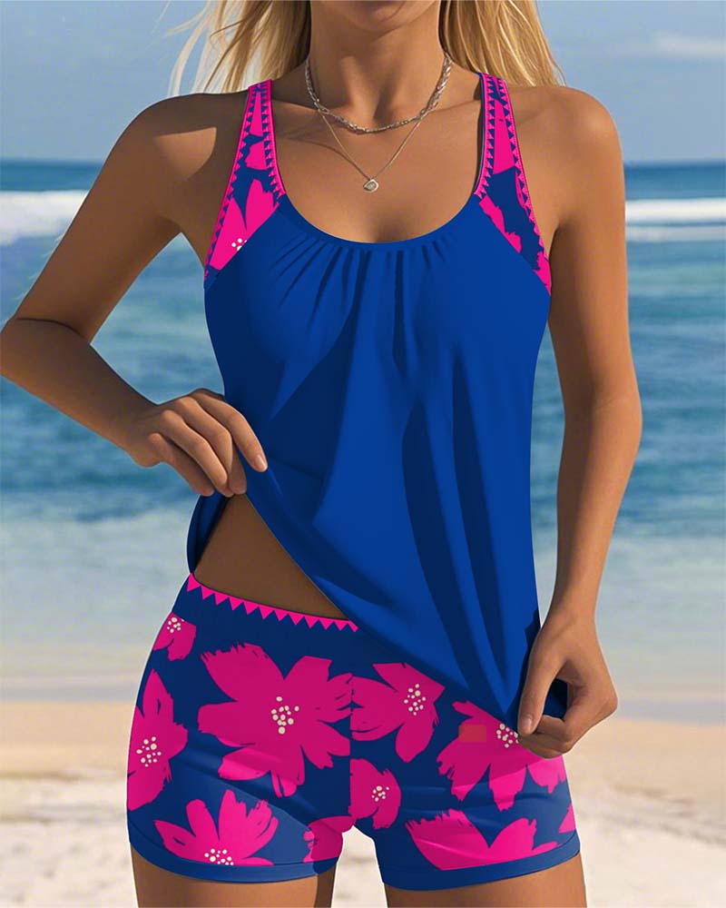 Inger - U-Ausschnitt ärmelloser Tankini