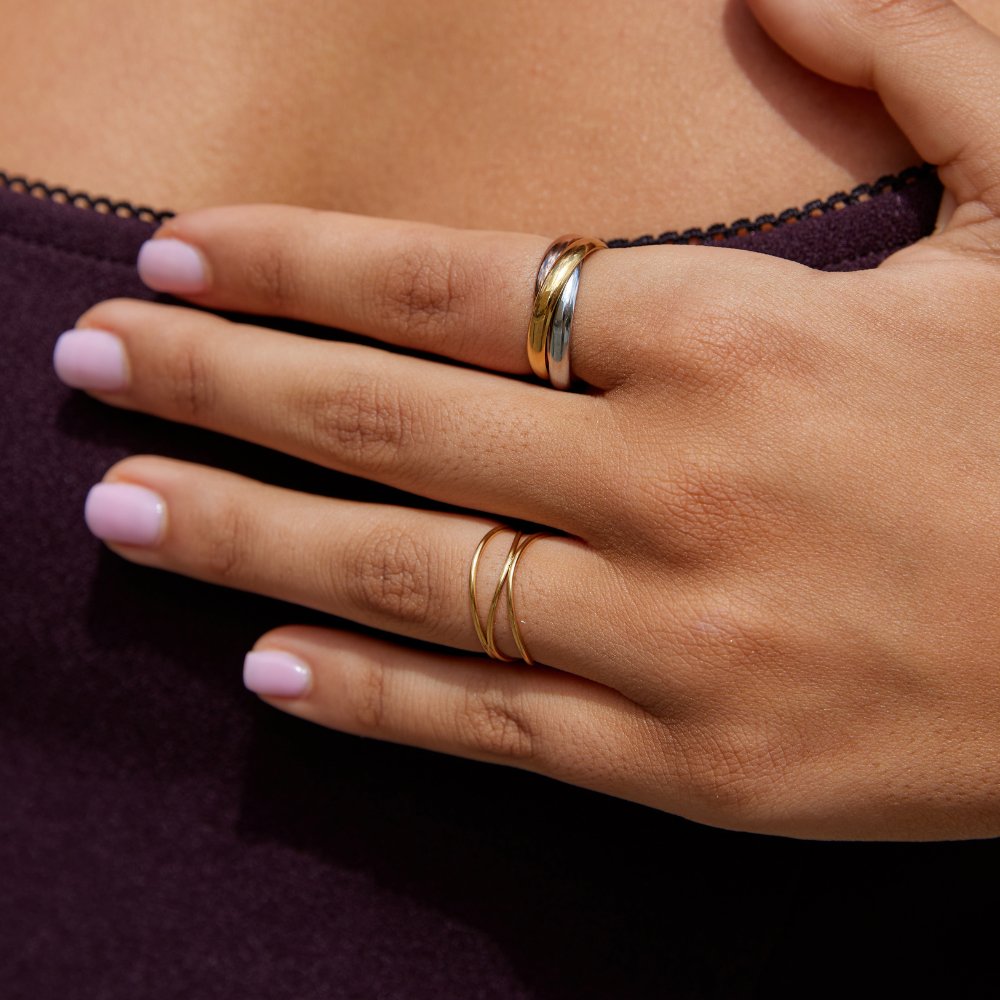 Bague Elena à trois tons