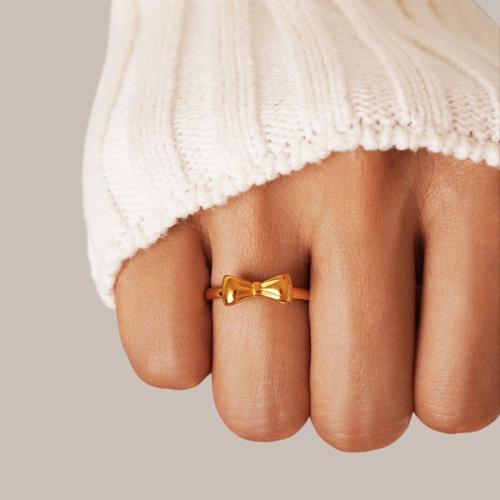 Bague à nœud en or Ellie