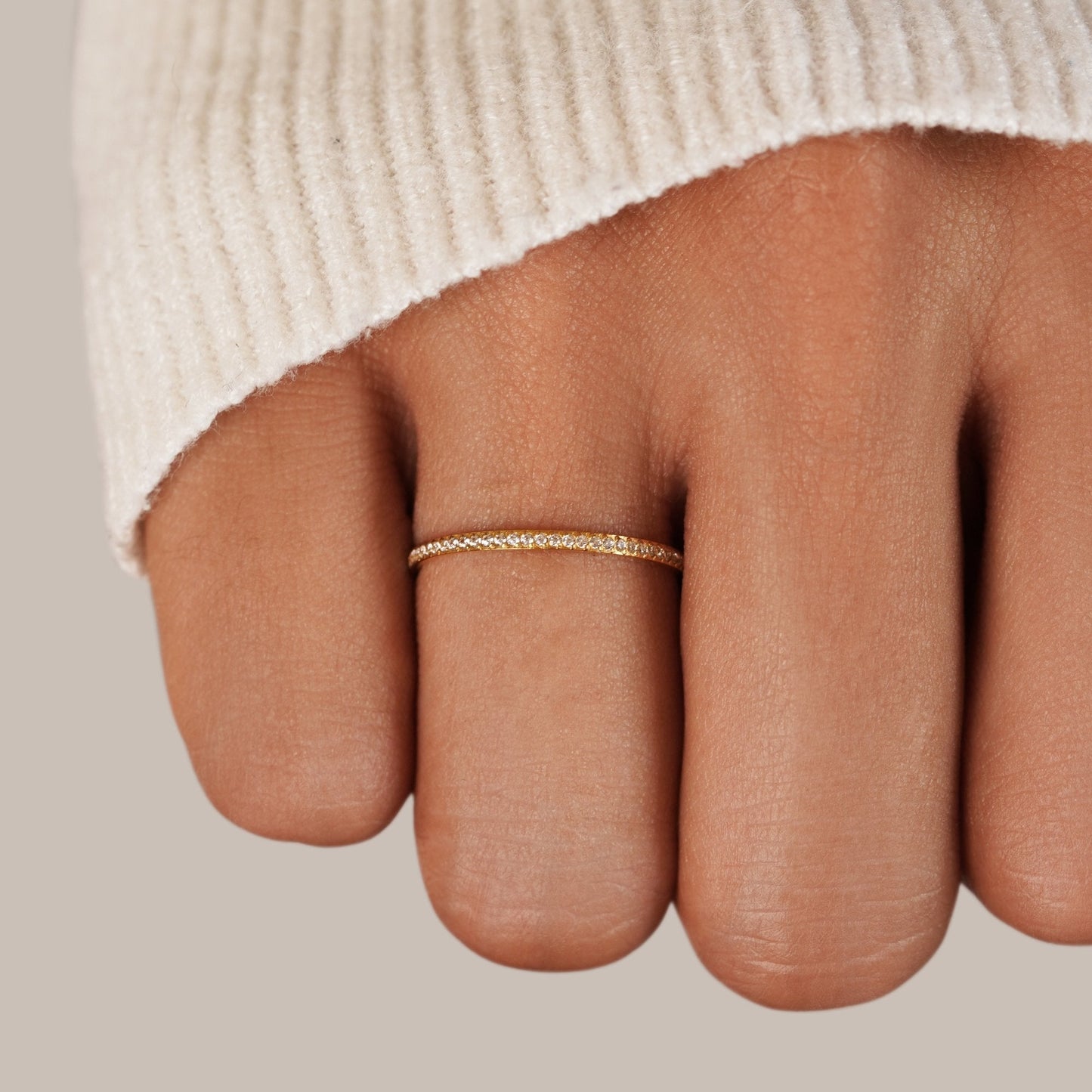 Bague d'éternité en cristal