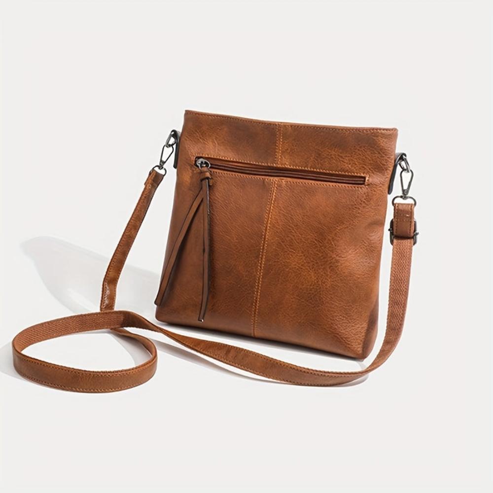 Lina | Vintage-Schultertasche Im Schachmuster