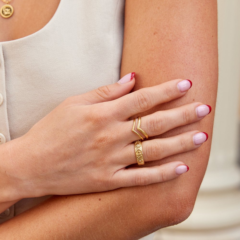Bague enveloppante superposée Harper