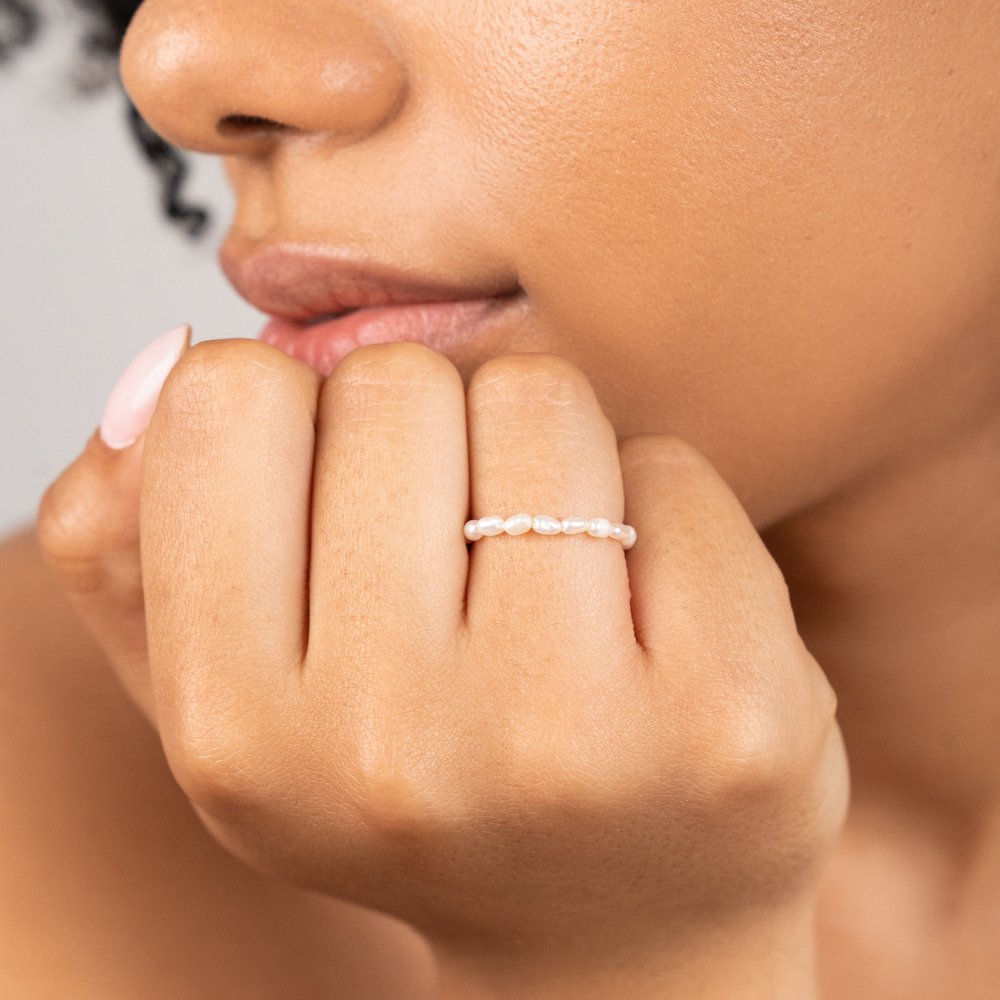 Bague Nona en perles d'eau douce