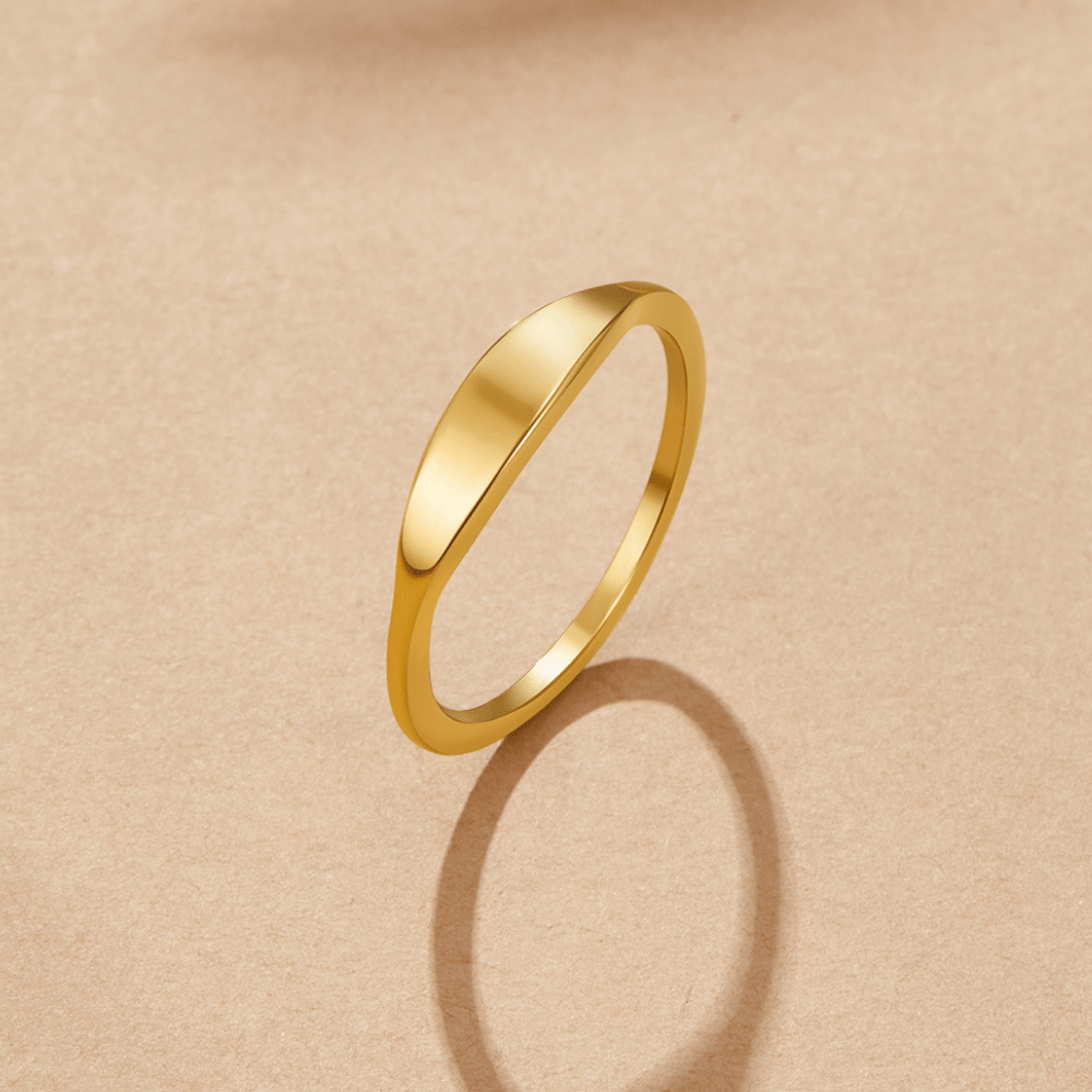 Bague chevalière en or Pipa