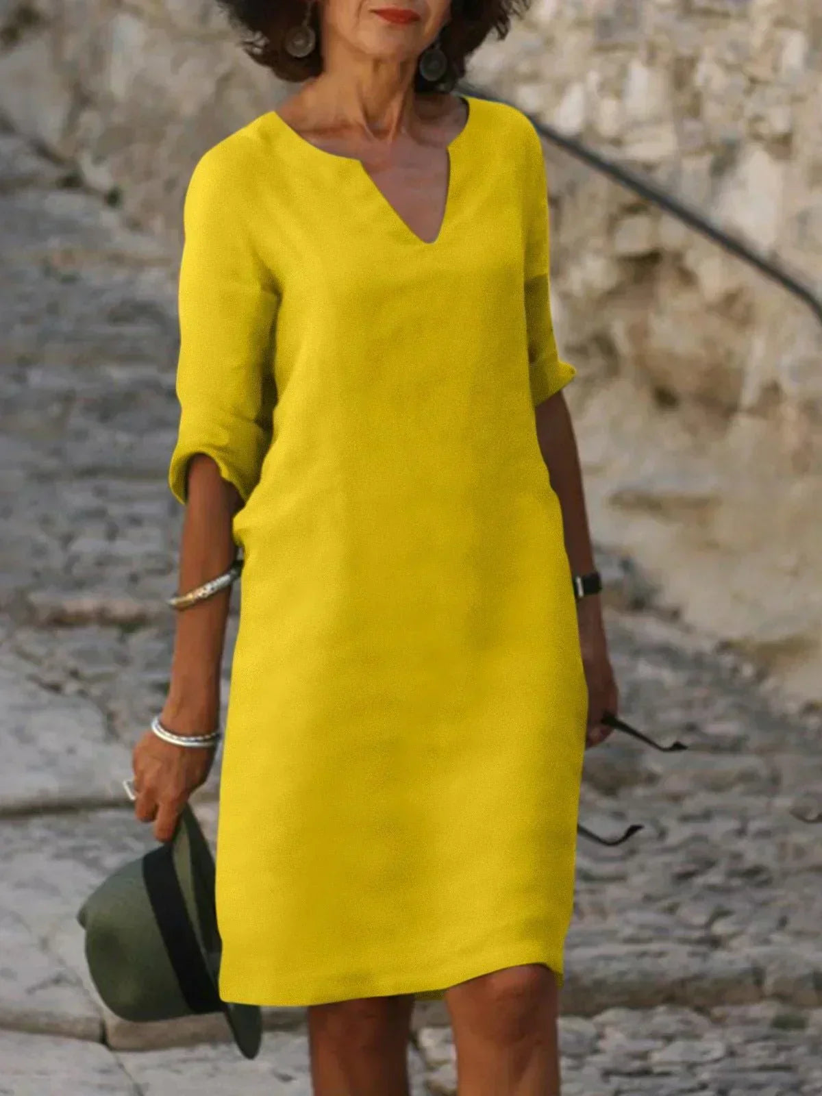 Maria | Elegantes Kleid mit V-Ausschnitt
