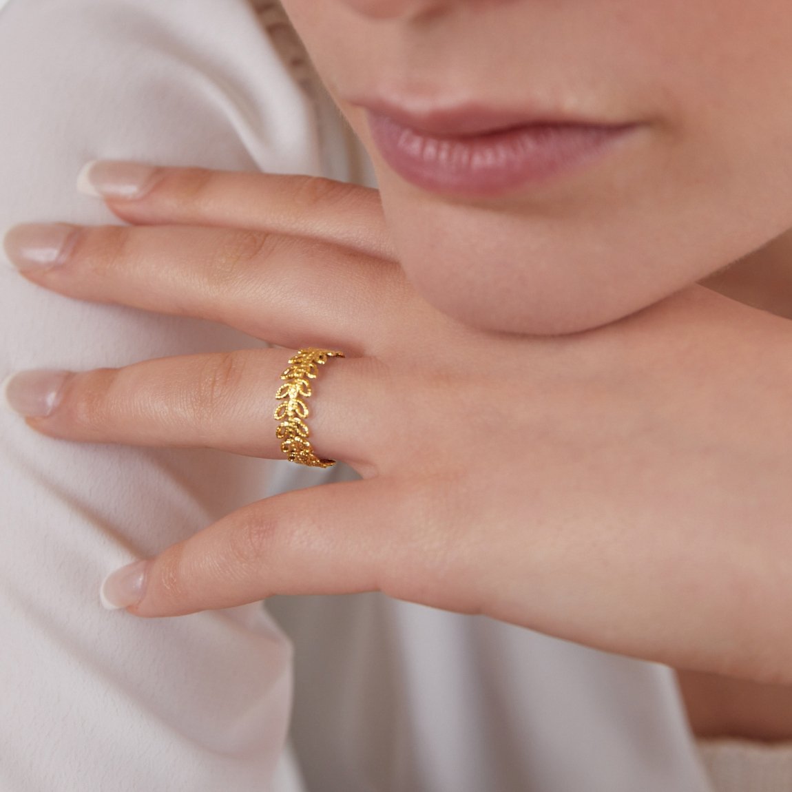 Bague à feuilles Summer Bloom