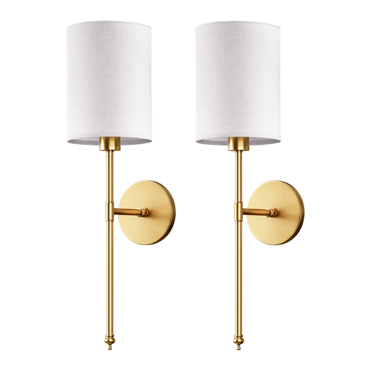 DRAHTLOSE ZYLINDRISCHE WANDLEUCHTEN (SET MIT 2)