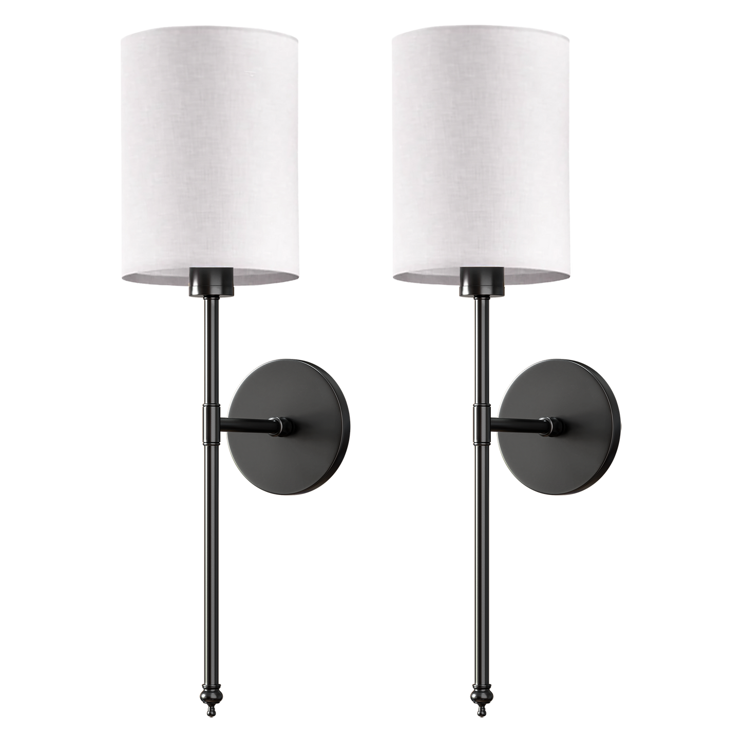 DRAHTLOSE ZYLINDRISCHE WANDLEUCHTEN (SET MIT 2)
