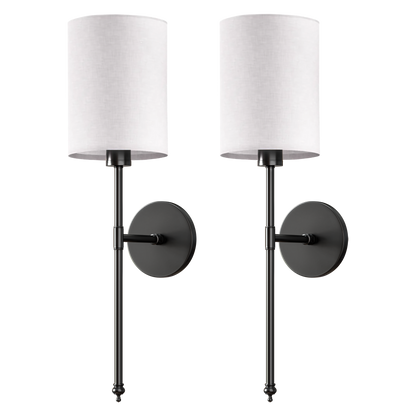 DRAHTLOSE ZYLINDRISCHE WANDLEUCHTEN (SET MIT 2)