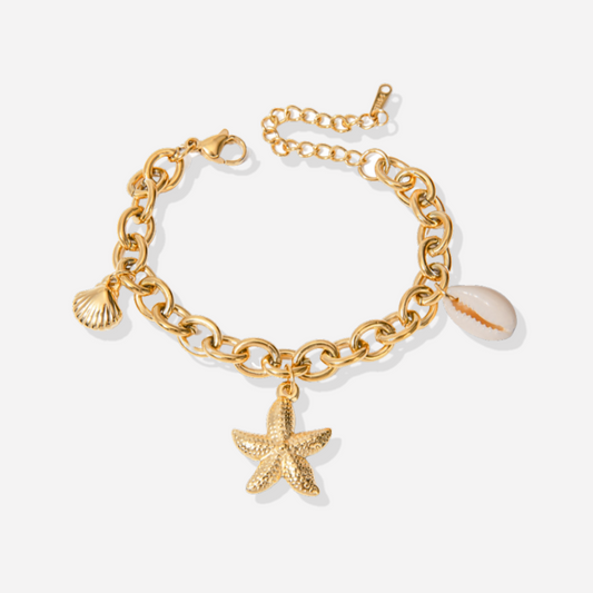 Merel™ | Armband mit goldenen Charms