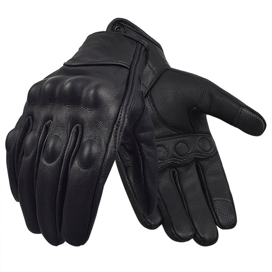 PU-Leder Motorradhandschuhe mit Touchscreen-Funktion