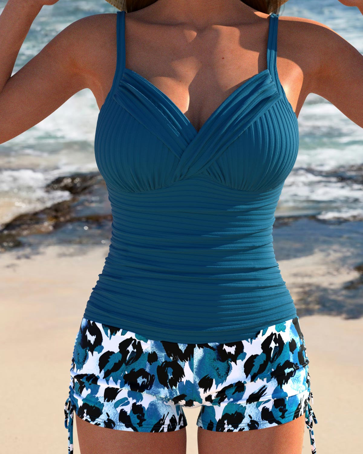 Vivi - Eleganter Leopard Tankini Set