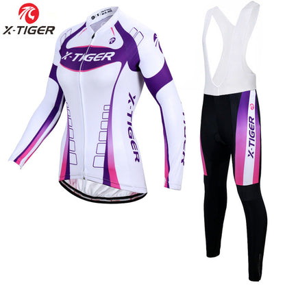 X-Tiger - Damen Langarm Radtrikot Set