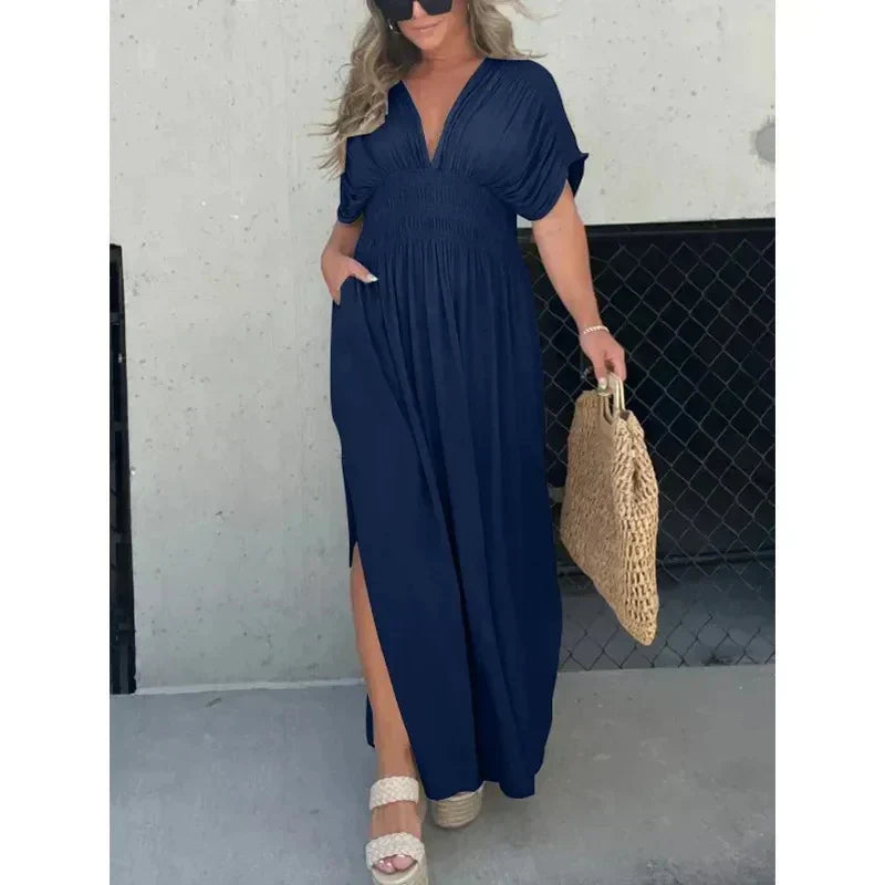 Tara | Maxikleid mit V-Ausschnitt