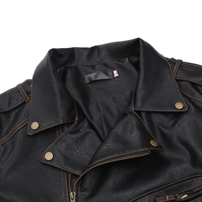 ICEBANNER Herren Vintage Bikerjacke