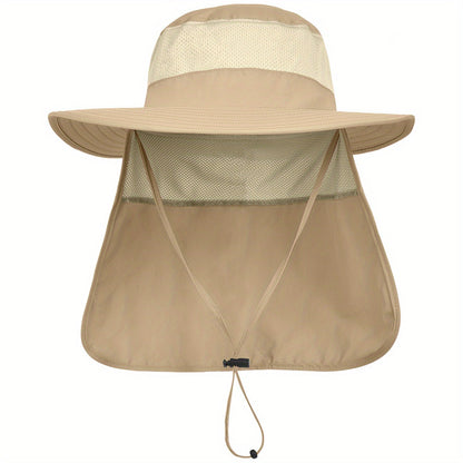 Safari-Sonnenhut mit breiter Krempe & Nackenschutz