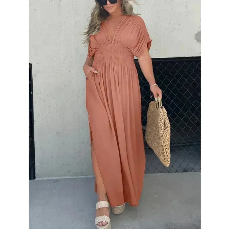 Tara | Maxikleid mit V-Ausschnitt