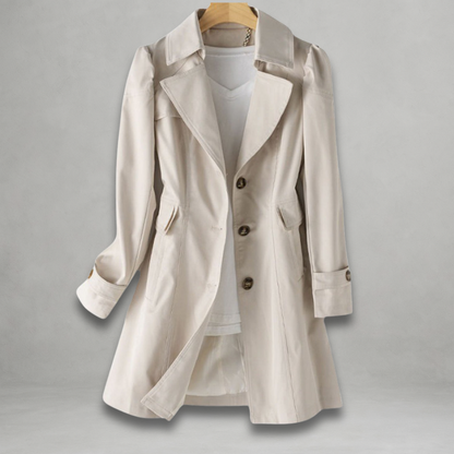 Daniela | Stylischer Longline Knopf-Down Mantel