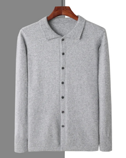 Planeta Kaschmir-Knopf-Strickjacke