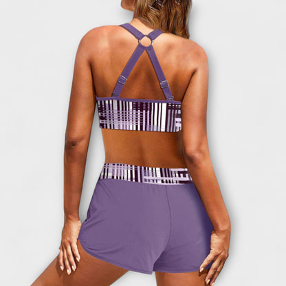 Jette - Hochgeschnittener Ripp-Bikini