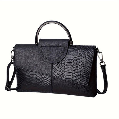 Cassandra | Handtasche Mit Opulentem Krokodilmuster