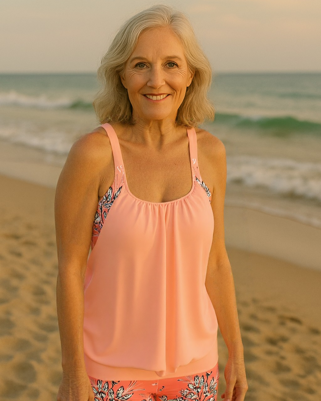Inge - Blumenprint Klassische Tankini