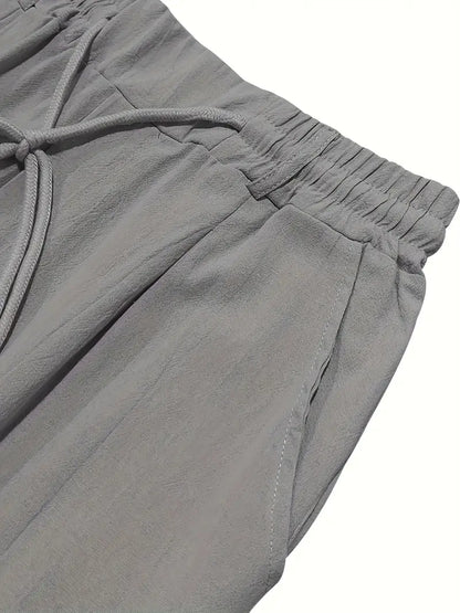 LOCKERE LEINENHOSE MIT KORDELZUG