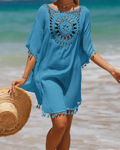 Stranddecke mit Quasten